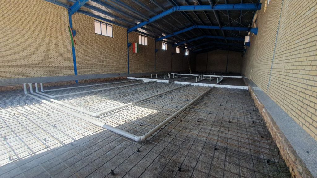 preparing the floor of the warehouse for installation systems